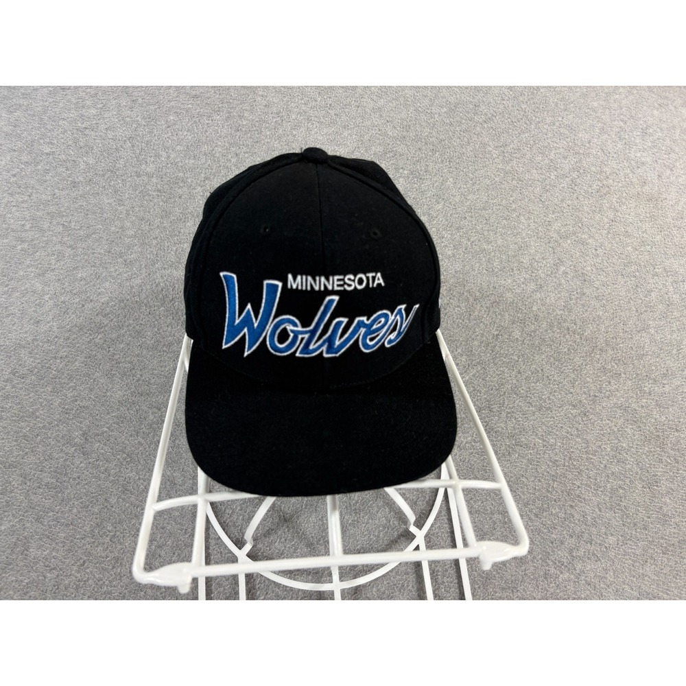 Minnesota Timberwolves Stitched Adjustable NBA Hat (Adult) Black‎